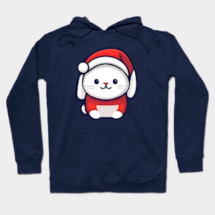 Christmas funny bunny Hoodie